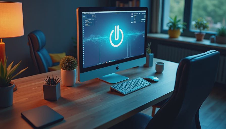 Visual context for quiet home office pc